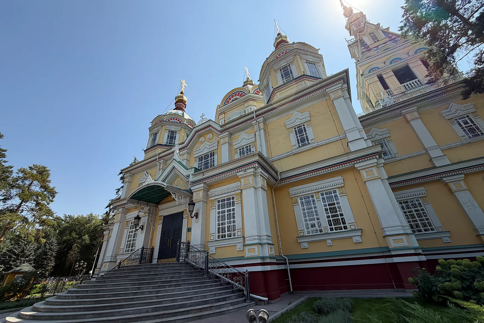 Ascension Cathedral, also known as Zenkov Cathedral, in Almaty