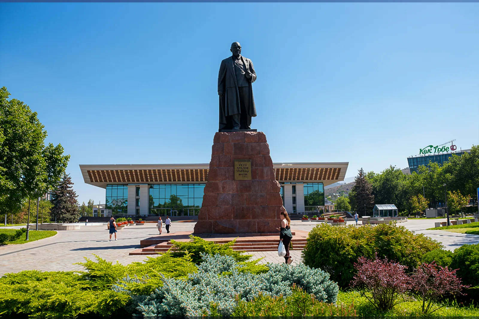 Monument to Abai Qunanbaiuly in Almaty