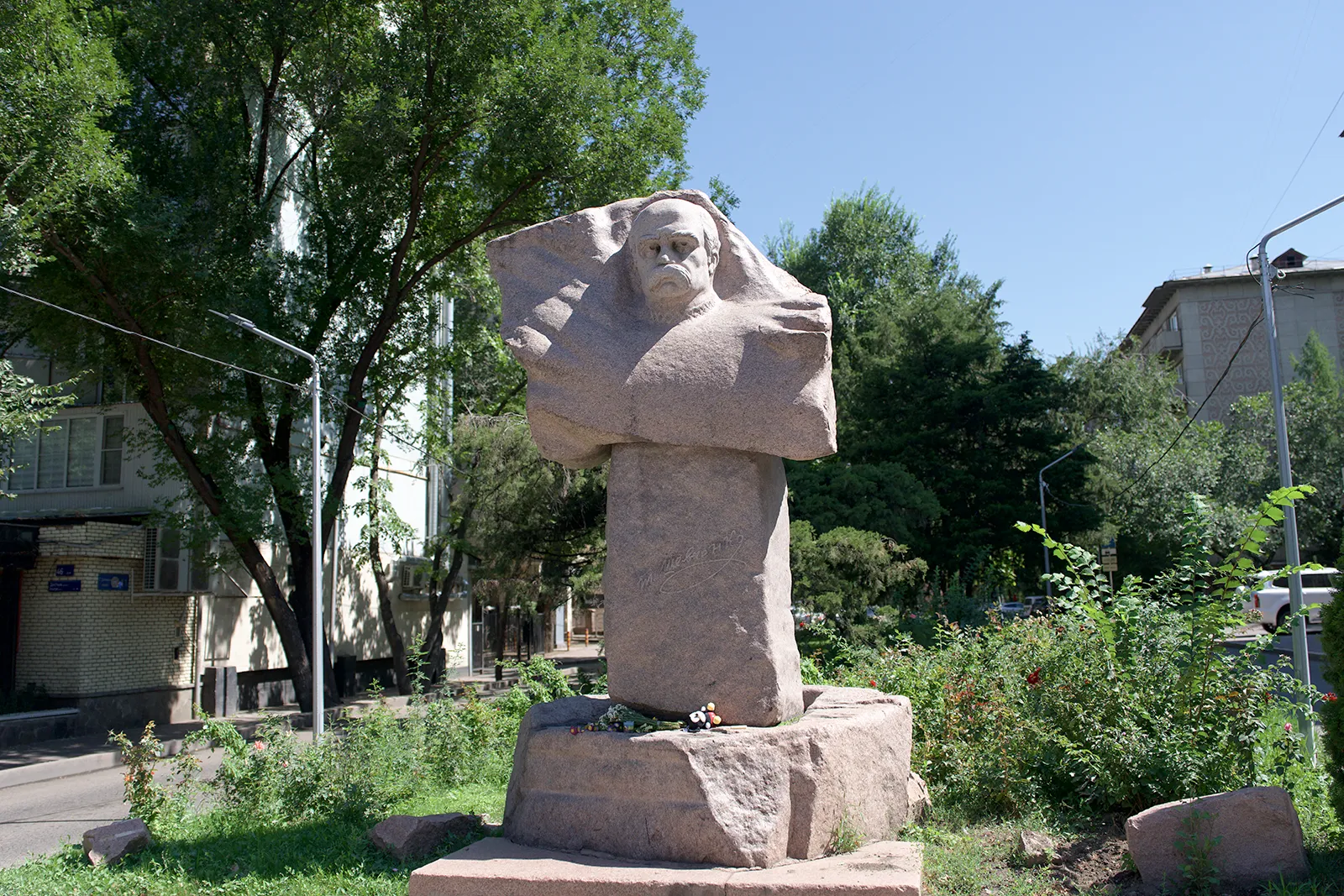 Taras Shevchenko Monument in Almaty