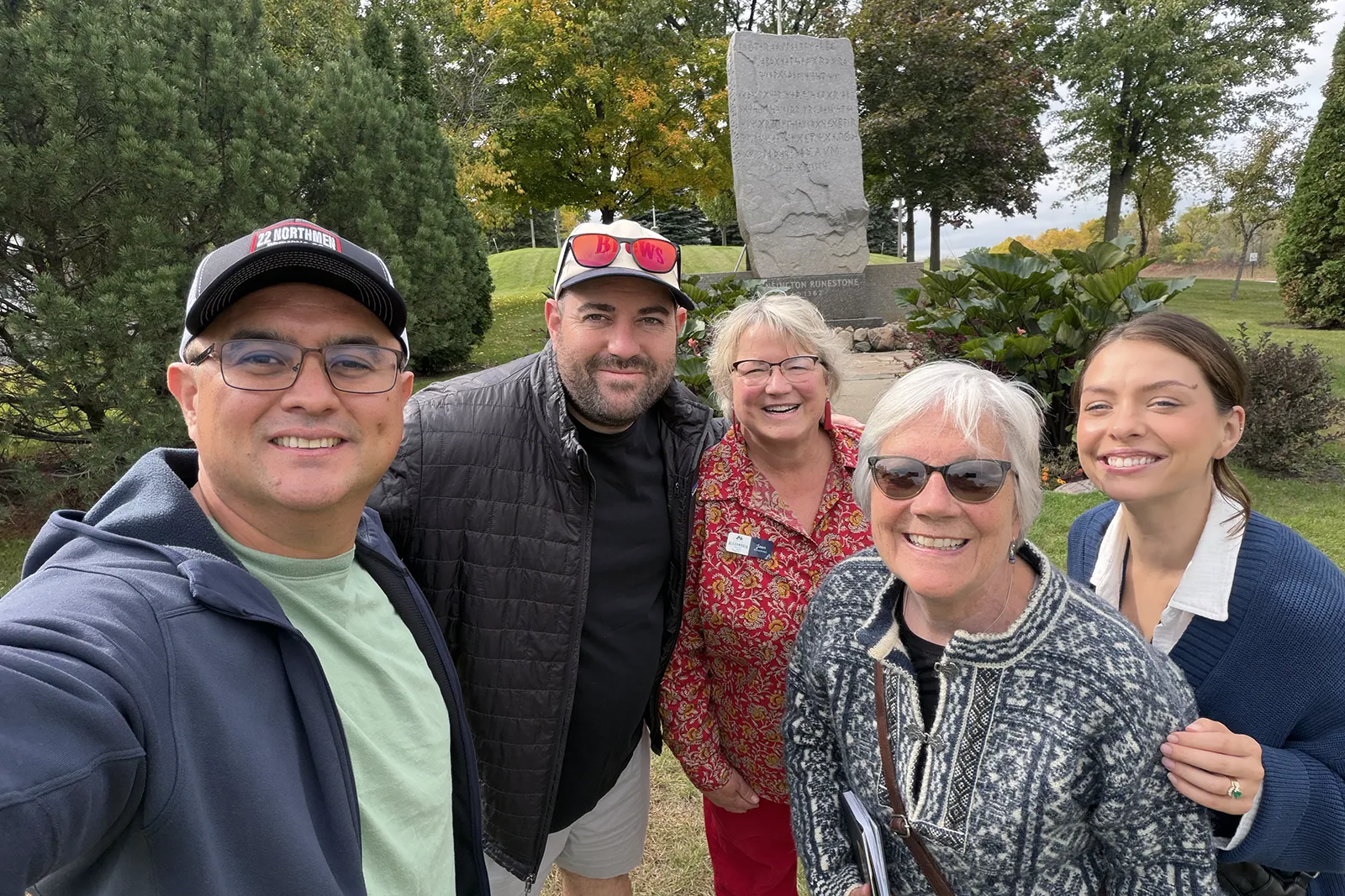 Our group visiting Alexandria Minnesota