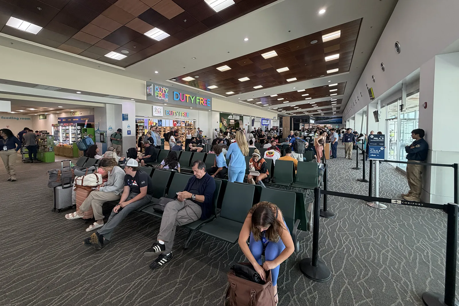 Leaving Liberia Airport in Costa Rica for our trip to the Maldives