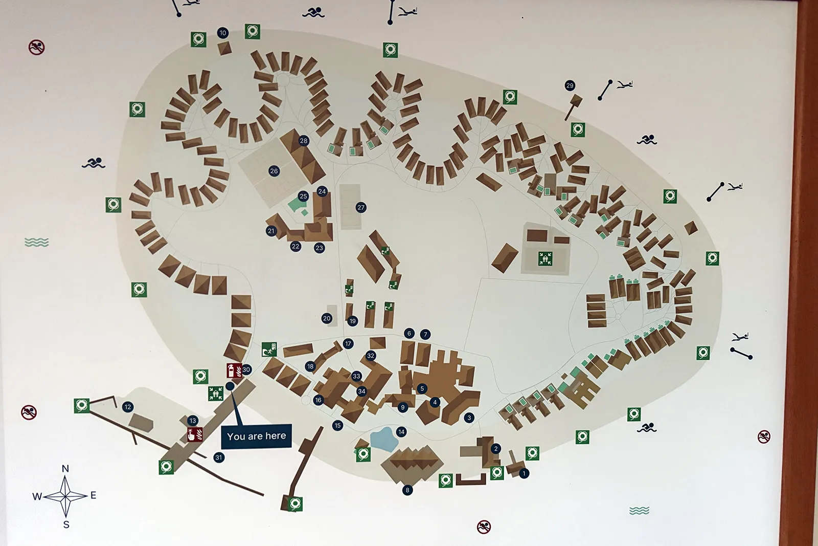 Map of Niva Kurumba Maldives resort island