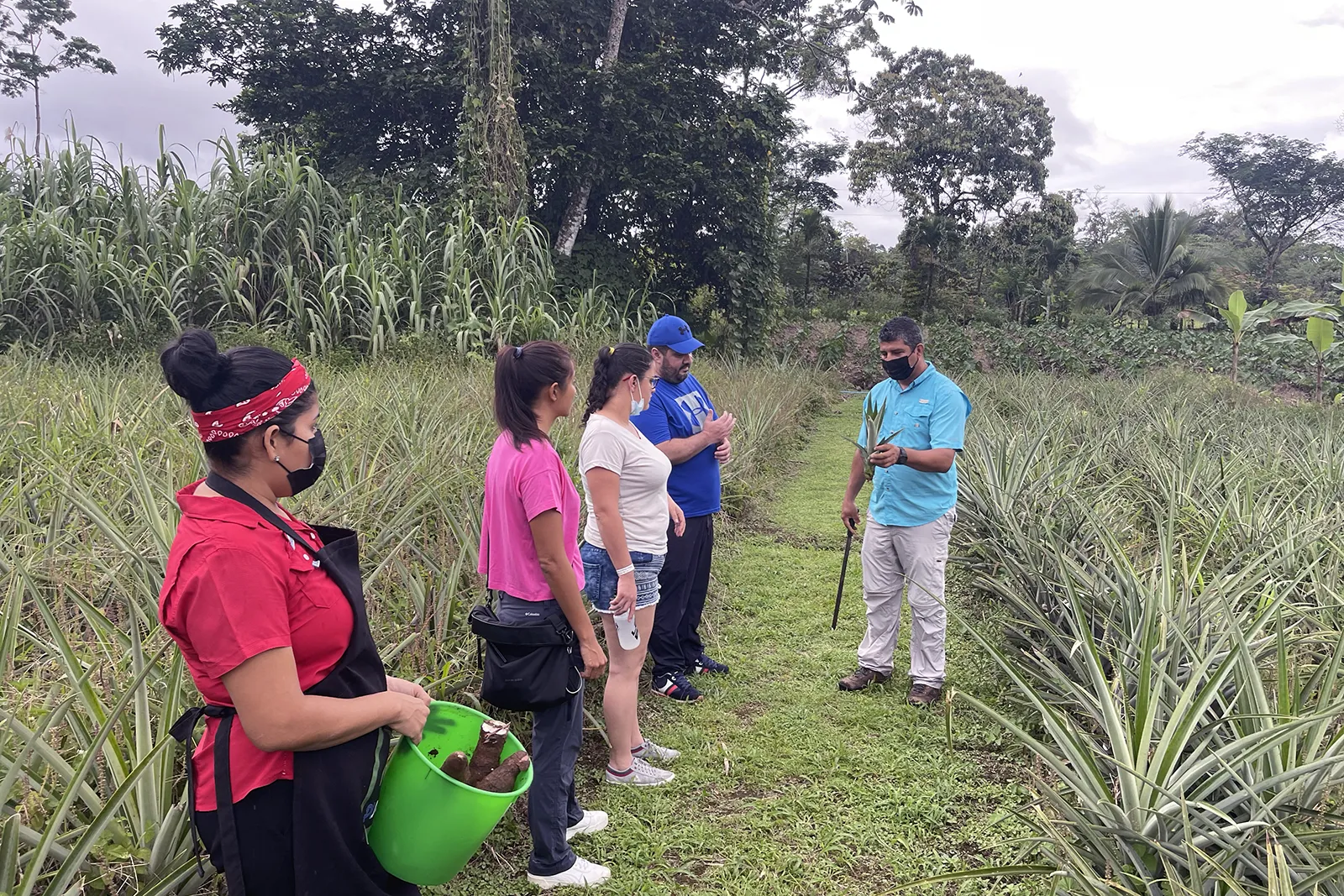 Our team learning directly from one of our travel partners about a tour