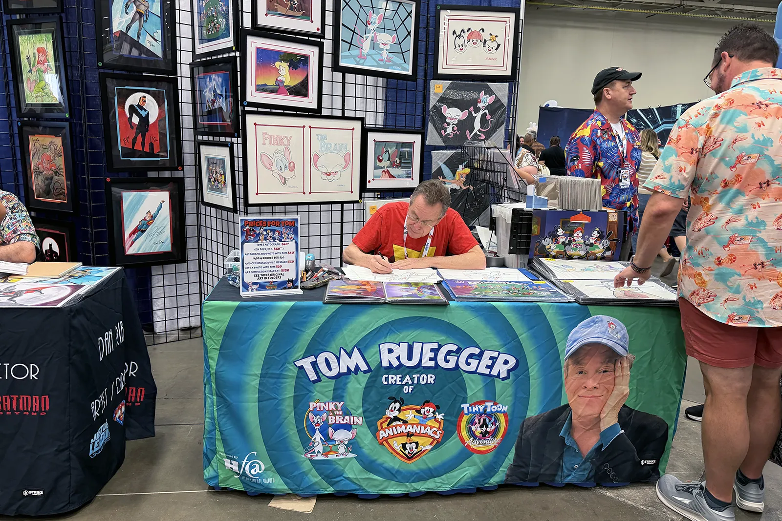 Animator Tom Ruegger meeting visitors at FAN EXPO Dallas